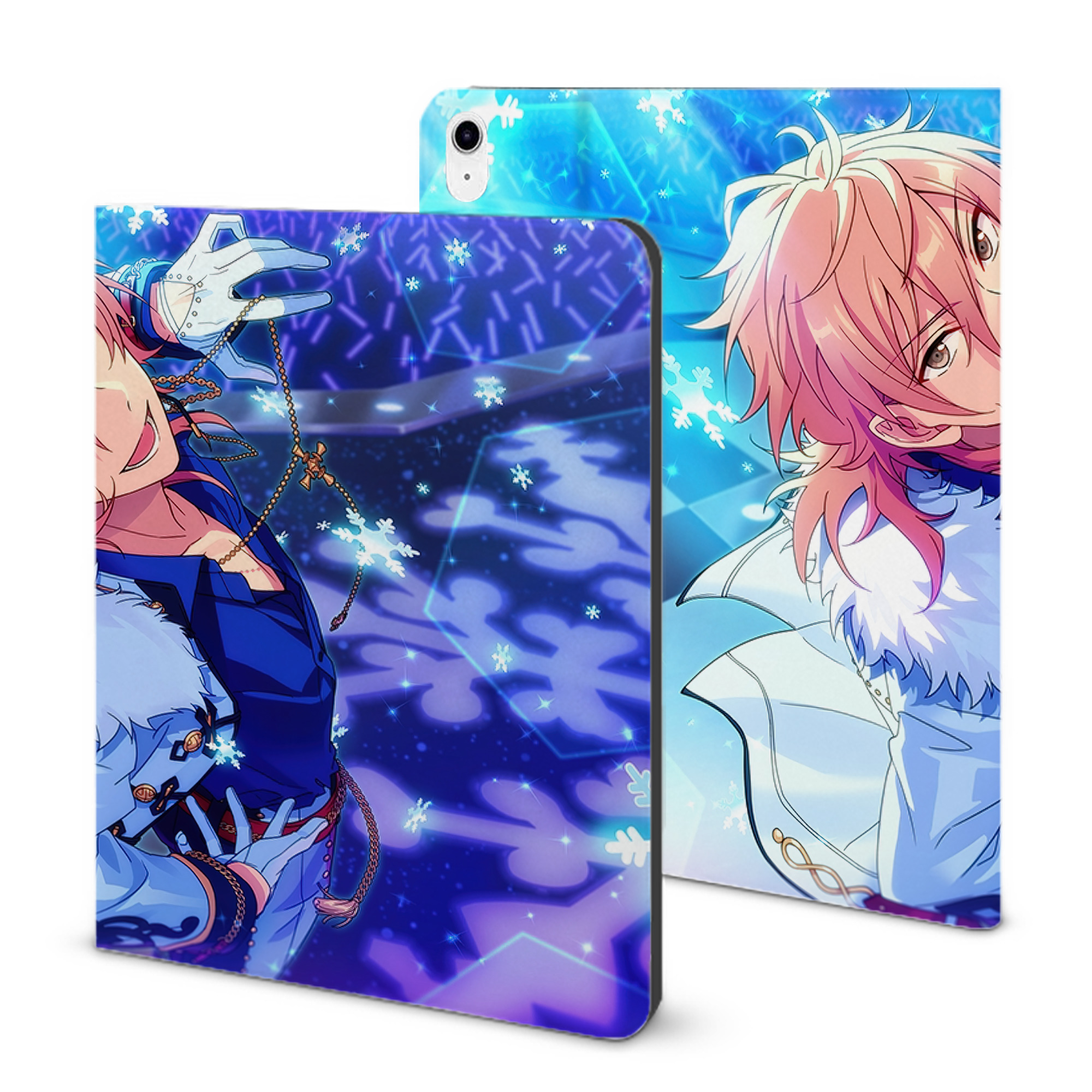 （画像用） あんさんぶるスターズ! Ensemble Stars IPad ケース ブック型 PUレザー TPU 耐衝撃 軽量 薄型 ペン収納なし 全面保護 IPad 各モデル対応